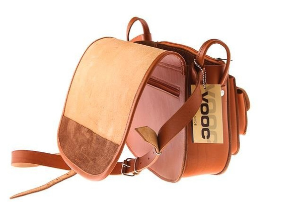 Listonoszka duża torebka KEMER VOOC Vintage P27 Brązowa