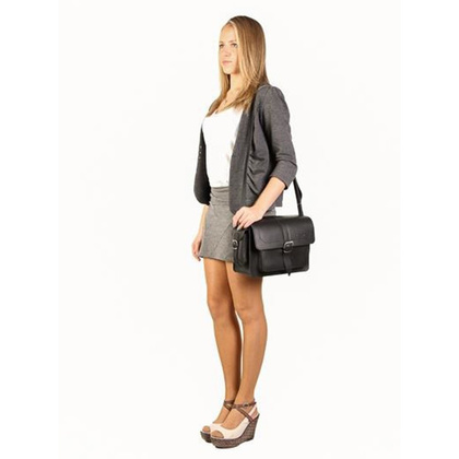 Oryginalna torba skóra KEMER VOOC Vintage P29 Czarna