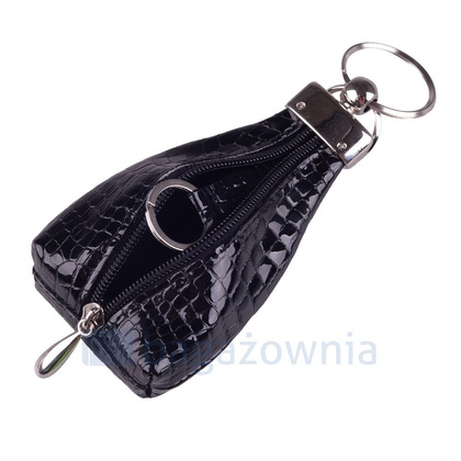 Etui na klucze skórzane KEMER KL312 Czarny Lakier - min. zamówienie 20 / 50 / 100 szt.