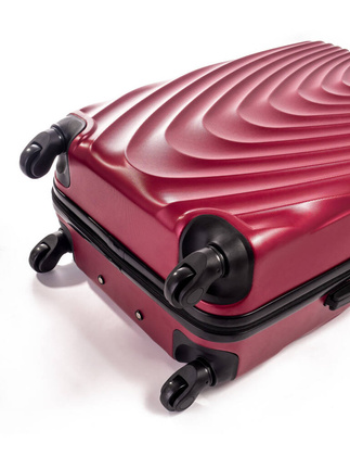 Średnia walizka PELLUCCI RGL 663 M + KUFEREK Rose red