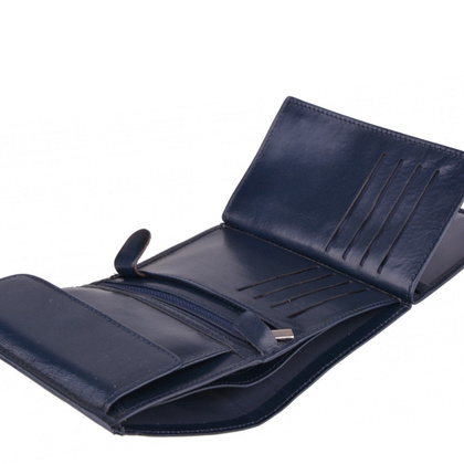 Portfel męski skórzany KEMER M 15/1 Granatowy - min. zamówienie 20 / 50 / 100 szt.