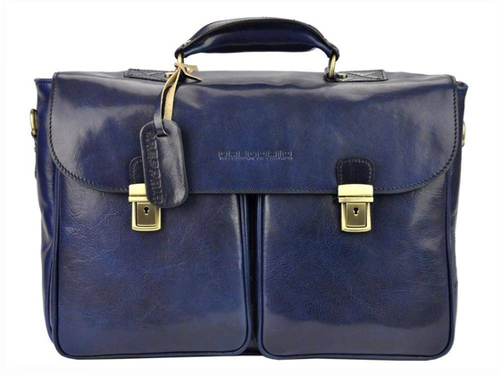 Teczka męska skórzana KEMER ART.2 Brązowa