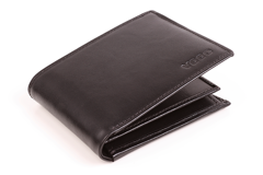 Skórzany portfel męski KEMER VOOC PPM6 Czarny