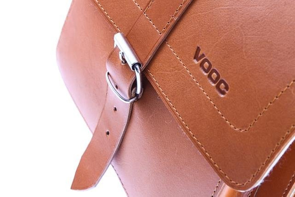 Oryginalna torba skóra KEMER VOOC Vintage P29 brąz