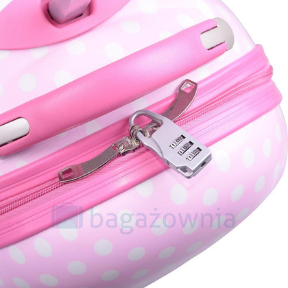 Walizka dziecięca KEMER GROSZKI Różowa