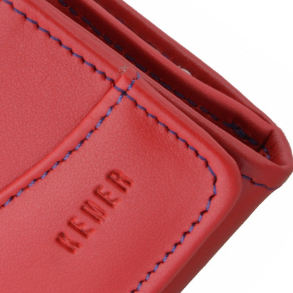 Portfel damski skórzany KEMER P25 LK Czerwony / Granatowy - min. zamówienie 20 / 50 / 100 szt.