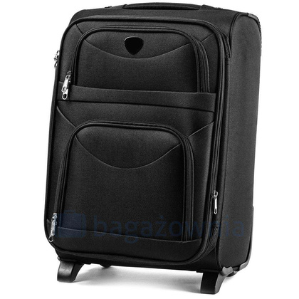 Zestaw 3 walizek WINGS 6802 Czarne