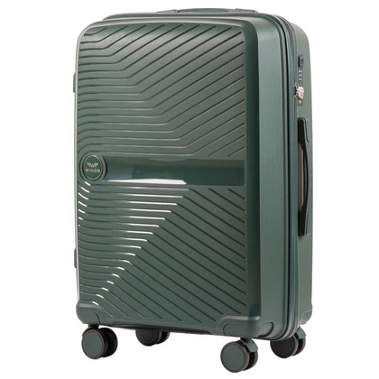 Średnia walizka WINGS DQ181-04 M BLACKISH GREEN