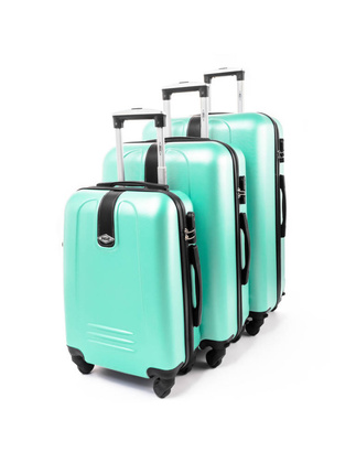 Zestaw 3 walizek PELLUCCI RGL 910 Miętowe