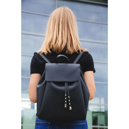 Plecak damski KEMER FB35 Czarny - min. zamówienie 20 / 50 / 100 szt.