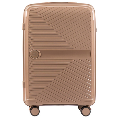 Średnia walizka WINGS DQ181-04 M Champagne