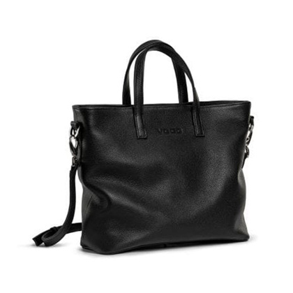 Torba damska skórzana KEMER VOOC AP1 Czarna