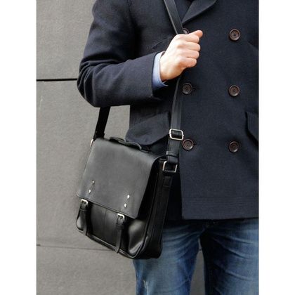 Torba męska na ramię KEMER SOLIER S31 Czarna - min. zamówienie 20 / 50 / 100 szt.