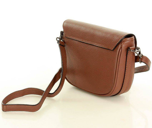 MARCO MAZZINI Skórzana torebka listonoszka na ramię saddle leather bag brąz - min. zamówienie 20 / 50 / 100 szt.