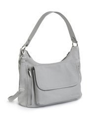 Torebka skórzana na ramię KEMER VOOC EP20 Szara