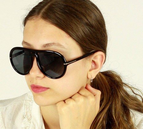 Luksusowe okulary przeciwsłoneczne MAZZINI ROUND FASHION czarny - min. zamówienie 20 / 50 / 100 szt.