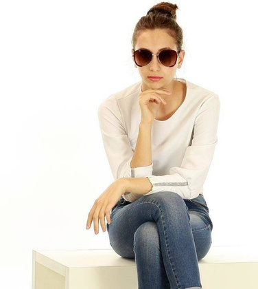 Okulary przeciwsłoneczne MAZZINI CLUBROUND NEW brąz - min. zamówienie 20 / 50 / 100 szt.