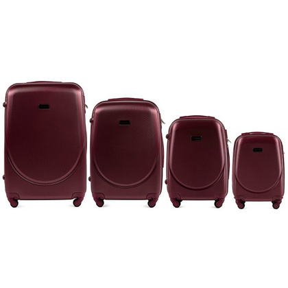 Zestaw 4 walizek WINGS 310 Bordowe