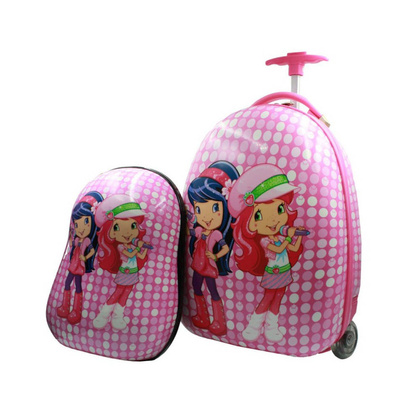 Walizka dziecięca KEMER RGL PIOSENKARKI + Plecak GRATIS Różowa