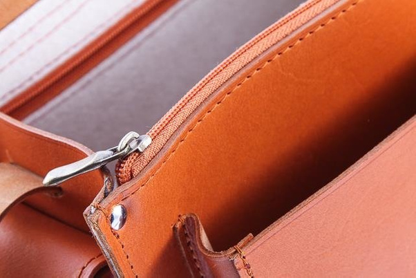 Oryginalna torba skóra KEMER VOOC Vintage P29 brąz