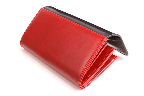 Portfel damski skórzany KEMER VOOC PPD2 Czerwony