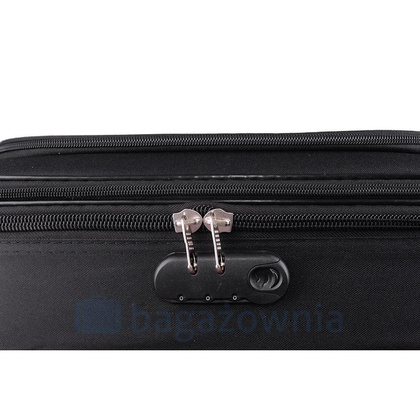 Duża walizka PELLUCCI RGL 652 L Czarna / Pomarańczowa