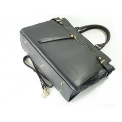 GRANAT DUŻA TOREBKA SKÓRZANA TECZKA A4  VERA PELLE  VP655BS