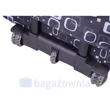 Mała kabinowa walizka PELLUCCI RGL 773 S Czarno Szara