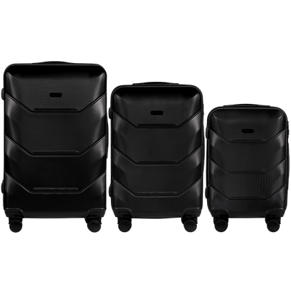 Zestaw 3 walizek WINGS 148 Czarny