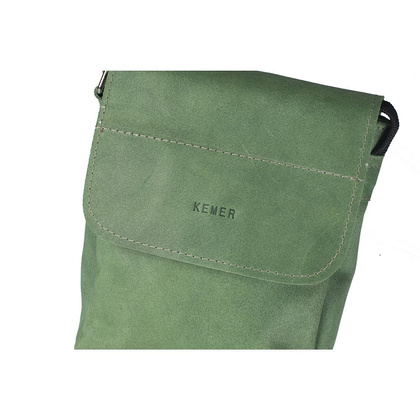 Torba skórzana KEMER S7 Zielona - min. zamówienie 20 / 50 / 100 szt.