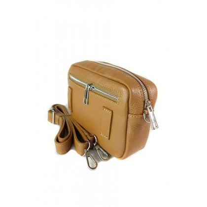 Włoska listonoszka, nerka, przewieszka  Vera Pelle Camel VP1146C