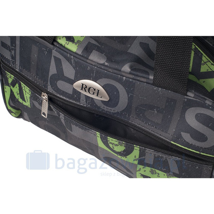 Torba podróżna podręczna PELLUCCI RGL NOG Czarno Zielona
