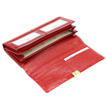 Duży portfel damski, naturalna skóra licowa 