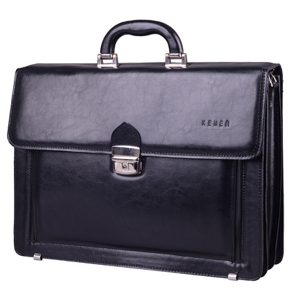 Teczka męska skórzana KEMER TS7-01-S2-1361 Czarna - min. zamówienie 20 / 50 / 100 szt.