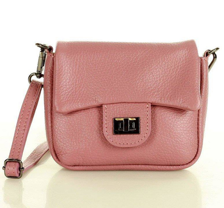 Mini torebka etui na telefon na pasku wizytowa listonoszka phone pouch - MARCO MAZZINI dusty róż - min. zamówienie 20 / 50 / 100 szt.