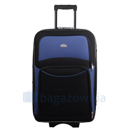 Mała kabinowa walizka PELLUCCI RGL 773 S Czarno Granatowa