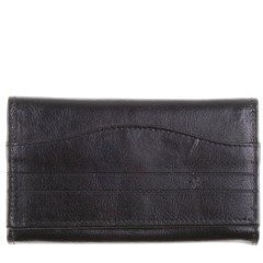 Portfel damski skórzany KEMER P15 Czarny - min. zamówienie 20 / 50 / 100 szt.