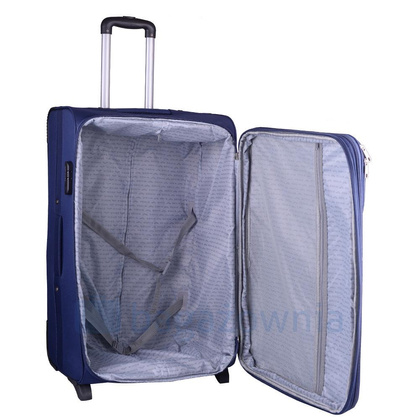Duża walizka WINGS 1706 2K L Niebieska