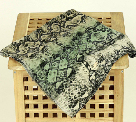 Szal apaszka damska motywy zwierzęce MAZZINI zielony - min. zamówienie 20 / 50 / 100 szt.