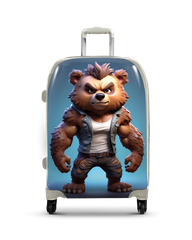 Średnia walizka Niedźwiedź