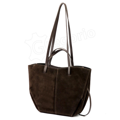 TOREBKA SHOPER DO RĘKI LUB NA RAMIĘ 24-082 D Ciemny brąz