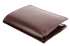 Skórzany portfel męski KEMER VOOC PPM2 Brązowy