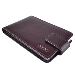 Etui na wizytówki skórzane KEMER W-2 Brązowe - min. zamówienie 20 / 50 / 100 szt.