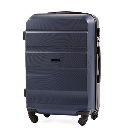 Średnia walizka WINGS AT01 M Granatowa
