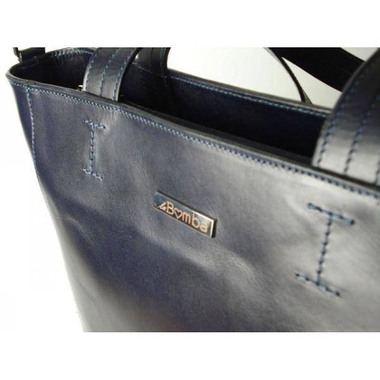 WŁOSKA TOREBKA SHOPPER BAG A4  la BOMBA GRANATOWA  SB4010BS