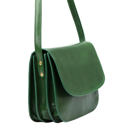 Torebka damska- listonoszka, skóra naturalna 