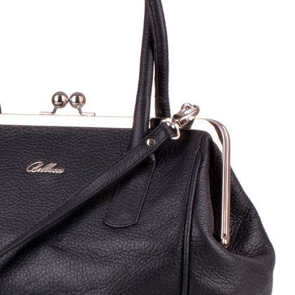 Torebka damska skórzana KEMER R 176 Czarna