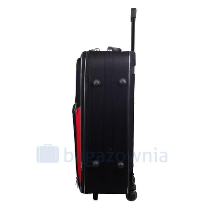 Mała kabinowa walizka PELLUCCI RGL 773 S Czarno Czerwona