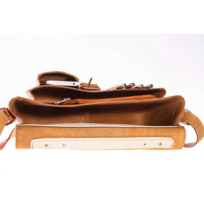 TECZKA SKÓRZANA 3W1 KEMER VOOC Vintage  P13 BEŻOWA