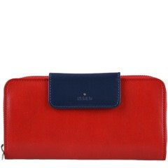 Portfel damski skórzany KEMER D53 Czerwony - min. zamówienie 20 / 50 / 100 szt.